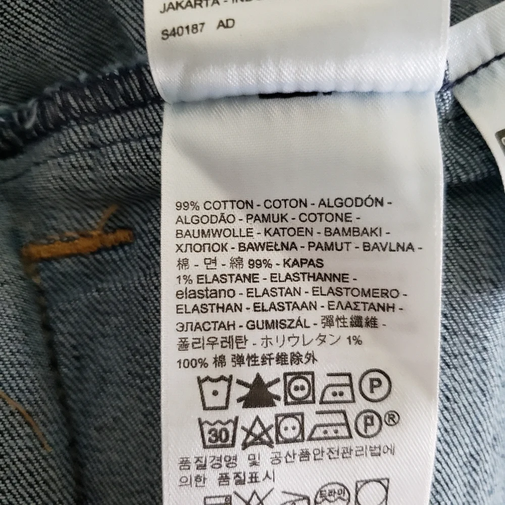 Levis Orginal Trucker Jean Denim Jacket Dark Wash NWT Size Small - Picture 5 of 10